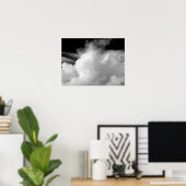 ドラマチックな雲(B&W) ポスター (ホームオフィス)