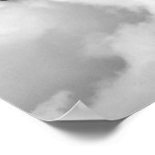 ドラマチックな雲(B&W) ポスター (角)