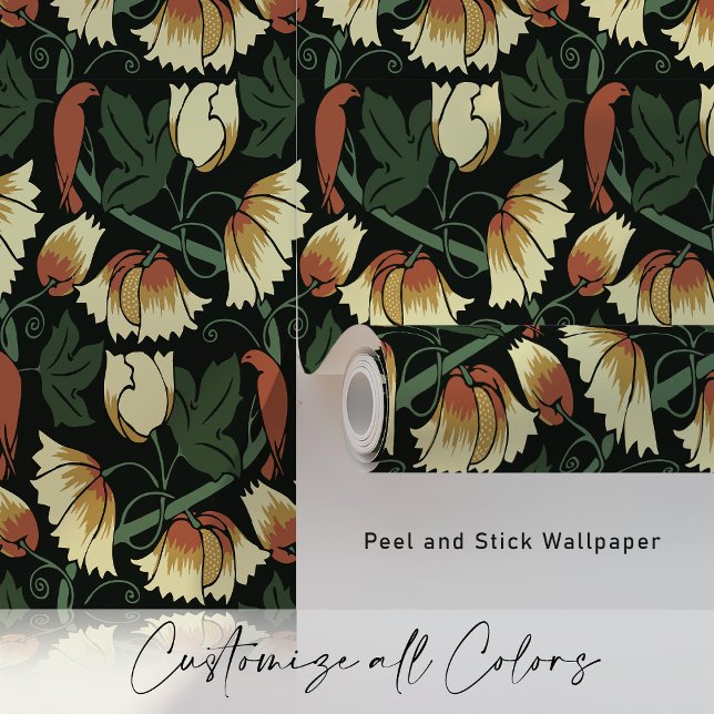 ドラマチックな鳥とつる植物 壁紙 (クリエイターアップロード済み)