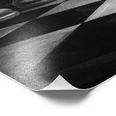 ドラマチックな黒馬vs.キング – チェスはっきりしたのアートワーク フォトプリント (角)