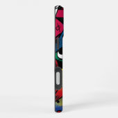 ドラマチックはっきりしたカラーモダンおもしろい抽象デザイン iPhoneケース (右側面)