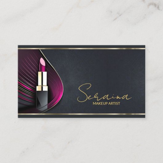 ドラマチックアールデコメイクアップアーティストMagenta ID1036 名刺 (正面)