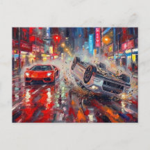 ドラマチックカークラッシュネオンシティアート #2
