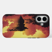 ドラマチックサンセットランドスケープ Case-Mate iPhoneケース (裏面 (横))