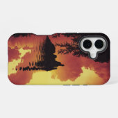 ドラマチックサンセットランドスケープ  iPhone 16ケース (裏面横)