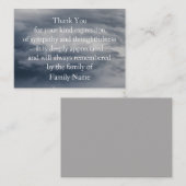 ドラマチックスカイストームクラウドサンキューカード ノートカード (正面/裏面)