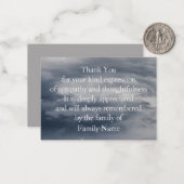 ドラマチックスカイストームクラウドサンキューカード ノートカード (正面/裏面インサイチュ)