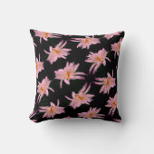 ドラマチックデイジー花柄 クッション (正面)