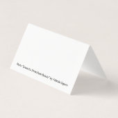 ドラマチック美しい空白のグリーティングカード (裏面)