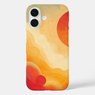 ドラマチック赤絵を描日 iPhone 16ケース