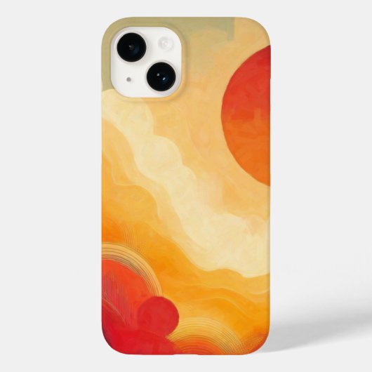 ドラマチック赤絵を描日 Case-Mate iPhoneケース (裏面)
