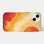ドラマチック赤絵を描日 iPhoneケース (裏面横)