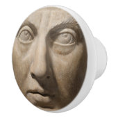 ドラマティックな古代ローマ皇帝の大理石の顔 イボリー セラミックノブ (右)
