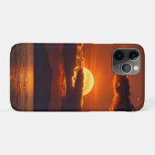 ドラマティックな深紅の夕焼けと大海原 Case-Mate iPhoneケース (裏面(横))