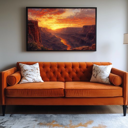 ドラマティックキャニオンatサンライズ キャンバスプリント