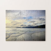 ドラマティッククラウドサンセットピスモビーチカリフォルニア写真 ジグソーパズル (横)