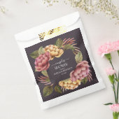 ドラマティックフローラカップルウェディングシャワー フェイバーバッグ (封をした状態)