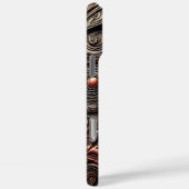 ドラマティックレッドドラゴンの複雑なレリーフ、 浮き彫りデザイン Case-Mate iPhoneケース (裏面 / 右)