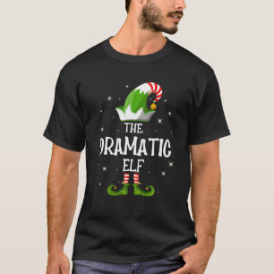 ドラマティック小妖精や小人ファミリーマッチンググループクリスマス Tシャツ