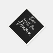 ドラマティック演技引用文俳優がドラマに スタンダードカクテルナプキン (角)