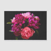 ドラマティック ピンクとパープルの芍薬 薄葉紙 (正面)