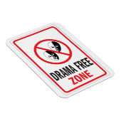ドラマフリーゾーン警告標識 マグネット (右側)