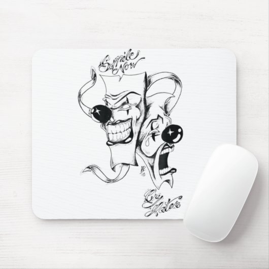 ドラママスクスマイルが後で泣く マウスパッド (マウス)