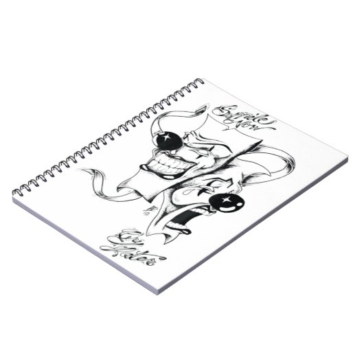 ドラママスクスマイルが泣き出す ノートブック (左側)