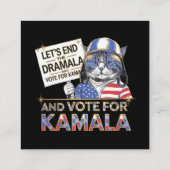 ドラマラを終えてカマラに投票 スクエア名刺 (裏面)