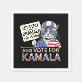 ドラマラを終えてカマラに投票 スタンダードカクテルナプキン