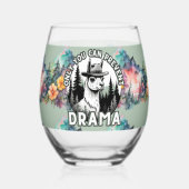 ドラマラマの森を防ぐのはあなたのみ ステムなしワイングラス (正面)