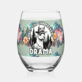 ドラマラマの森を防ぐのはあなたのみ ステムなしワイングラス (裏面)