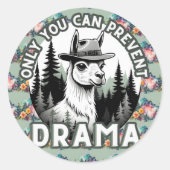 ドラマラマの森を防ぐのはあなたのみ ラウンドシール (正面)