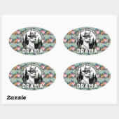 ドラマラマの森を防ぐのはあなたのみ 楕円形シール (シート)