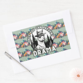 ドラマラマの森を防ぐのはあなたのみ 長方形シール