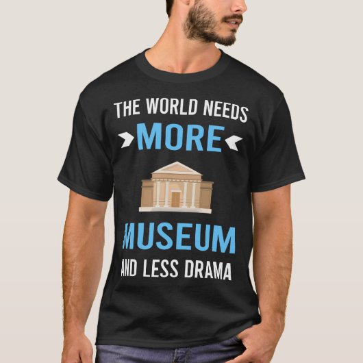 ドラマレスな博物館 Tシャツ (正面)