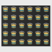 ドラマーおもしろいドラムプンダーク ラッピングペーパー (フラット)