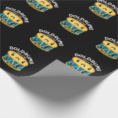 ドラマーおもしろいドラムプンダーク ラッピングペーパー (角)