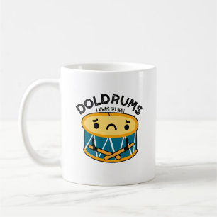 ドラマーおもしろいドラムプン コーヒーマグカップ