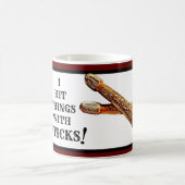 ドラマーおもしろいドラム演奏パーカッション太鼓ロックバンド コーヒーマグカップ (中央)