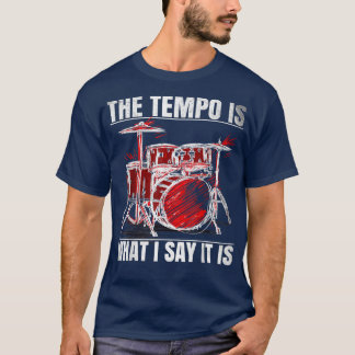 ドラマーおもしろいメンズウィメンズ Tシャツ