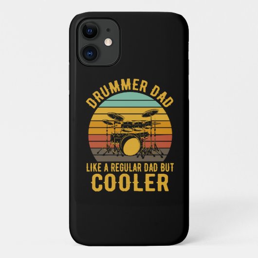 ドラマーお父さん 普通のお父さんみたいだけどよりクール Case-Mate iPhoneケース (裏面)