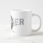 ドラマーがハードロックを愛する、ミニマルでスタイリッシュなクールさ ジャンボコーヒーマグカップ (右)