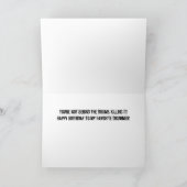 ドラマーが殺す!誕生日カード カード (内部)