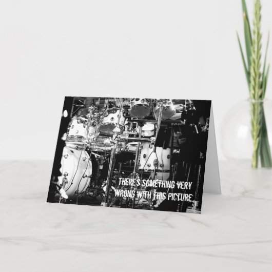 ドラマーが殺す!誕生日カード カード (正面)