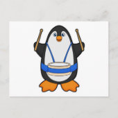 ドラマーとしての一羽のペンギン ポストカード (正面)