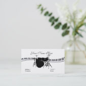 ドラマーとキーボード 名刺 (スタンド正面)