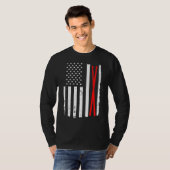 ドラマーとPerc用のドラムばちUsa国旗 Tシャツ (正面フル)