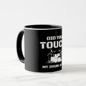 ドラマーのおもしろいなドラム恋人のためのギフト マグカップ (正面左)