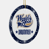 ドラマーのギフトのオーナメント セラミックオーナメント (右)